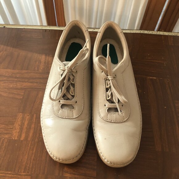 SAS Tripad Comfort Soft Step Ivory Leather Lace Up Woman's Shoes Sneakers 9 1/2 - Picture 2 of 5